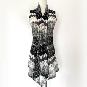 VINTAGE Y2K JOCKEY CHEVRON VEST